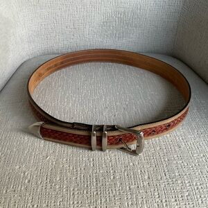 Tommy Bahama Brown Braided Belt